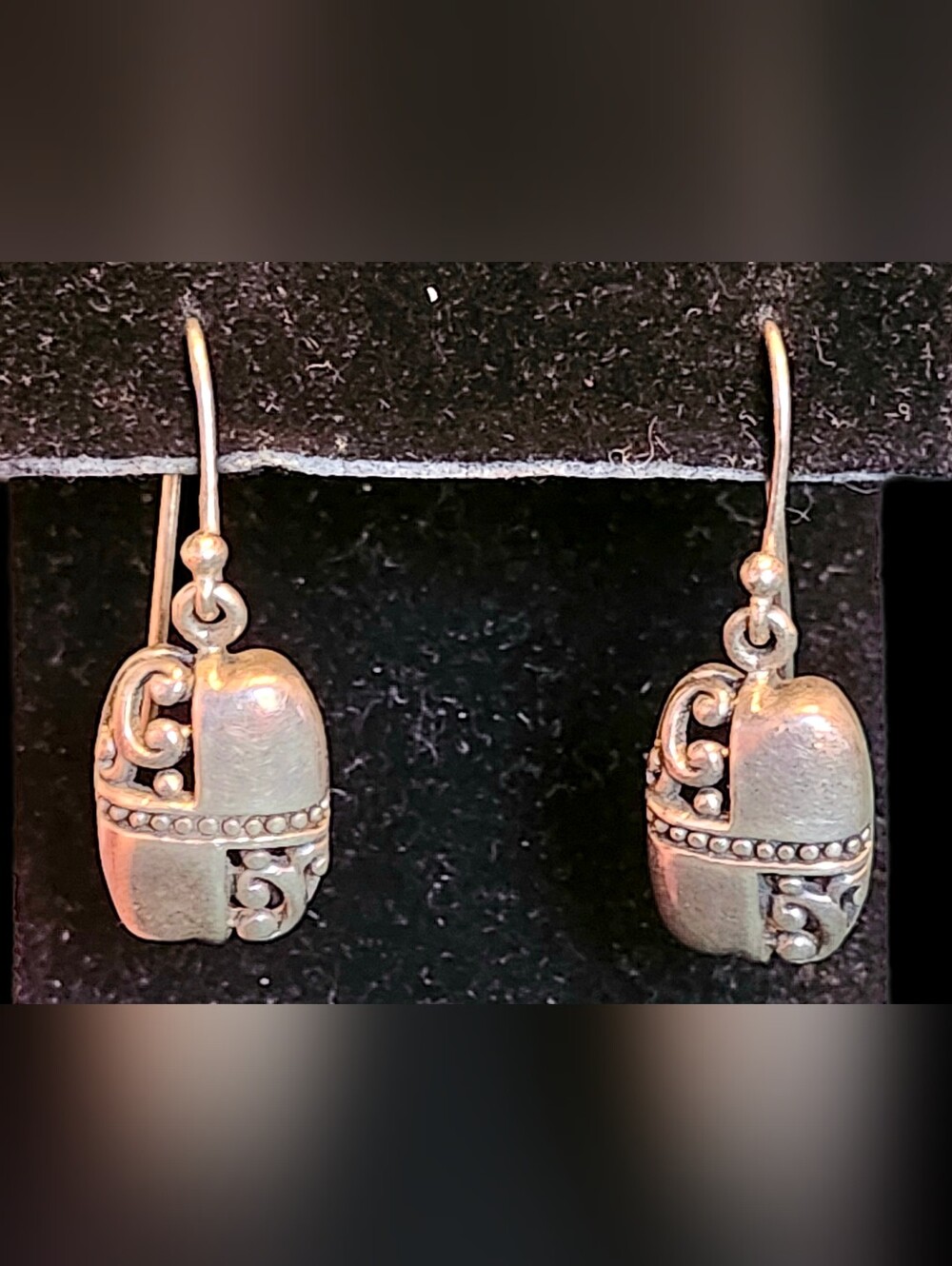 Vintage Sterling 925 Thailand Silver Drop Earrings